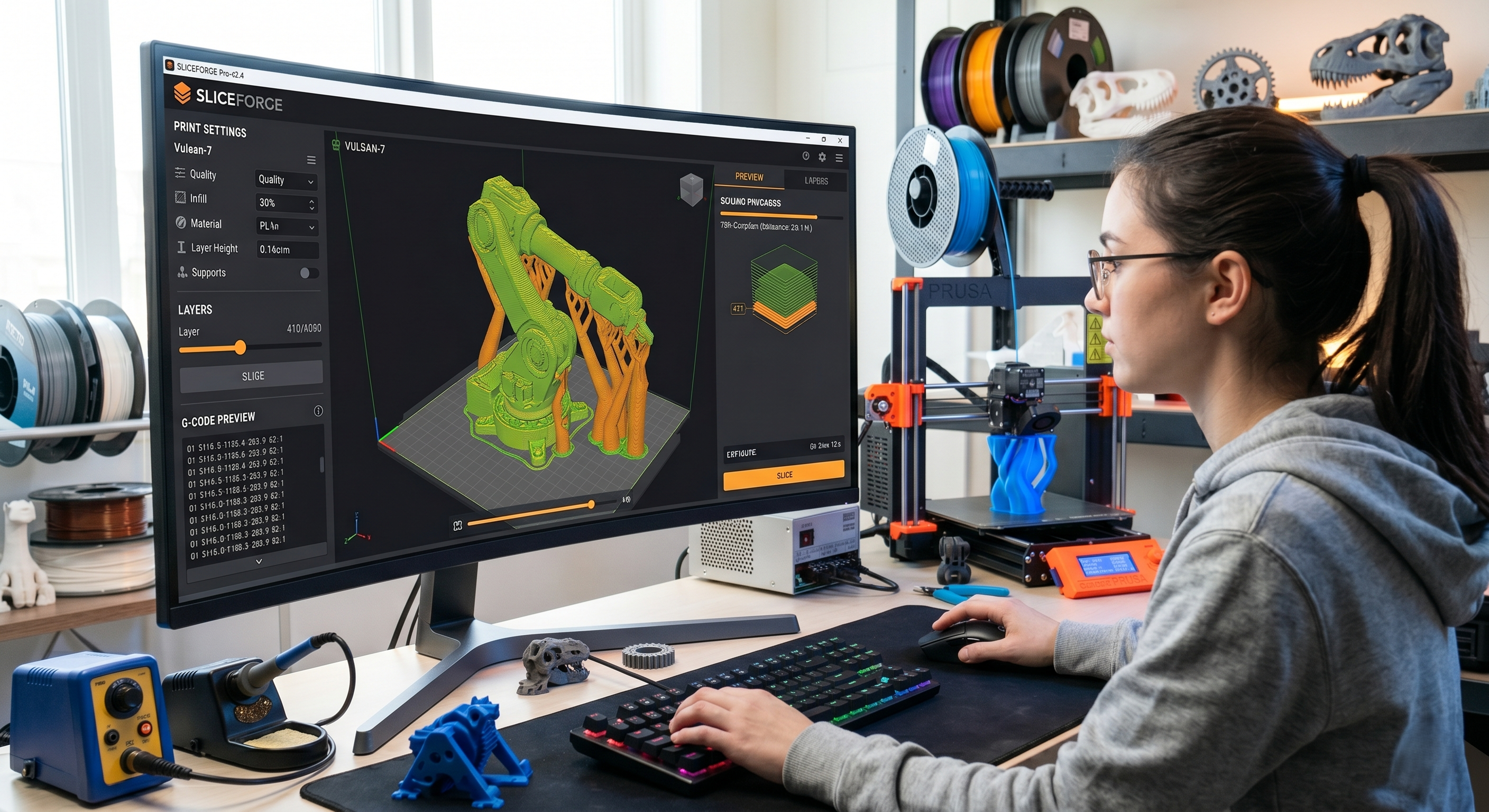 3D Design Adaptation and Slicing Software